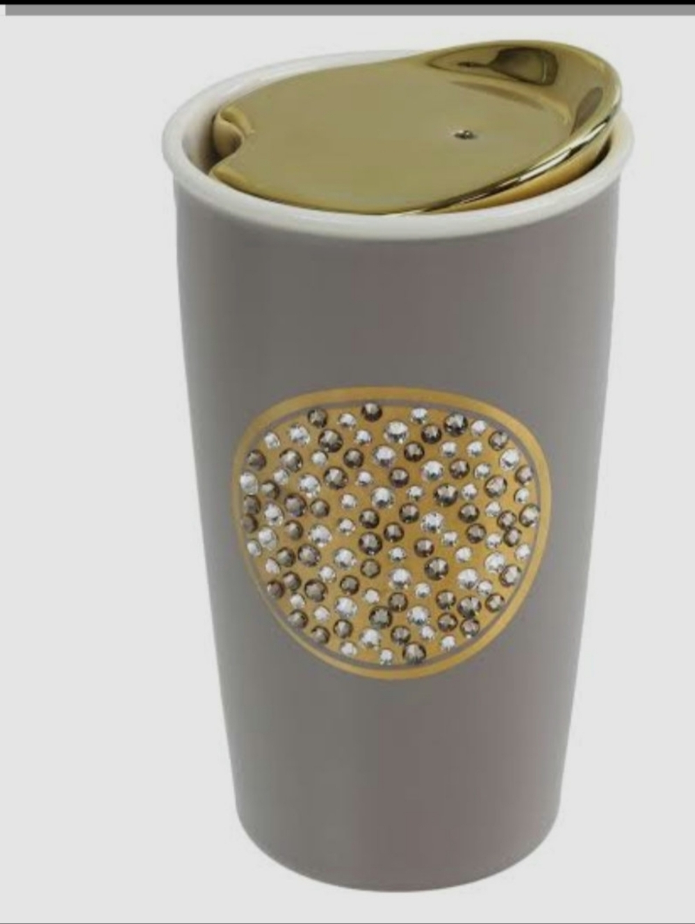 Starbucks Swarovski Crystal Ceramic Tumbler 2015 Limited Edition. Never Used.